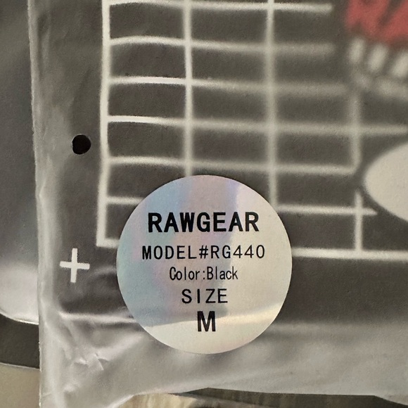 RAW GEAR - LONG SLEEVE T-Shirt -  Black - Size Medium - RG440 - NWT - Picture 4 of 4
